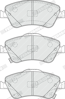 Brake Pad Set, disc brake PREMIER ECO FRICTION FDB4046
