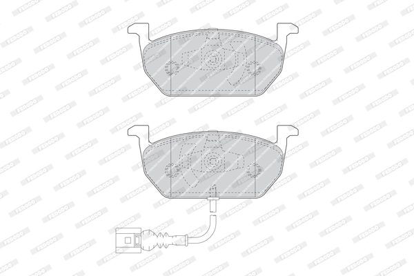 Brake Pad Set, disc brake PREMIER FDB4454