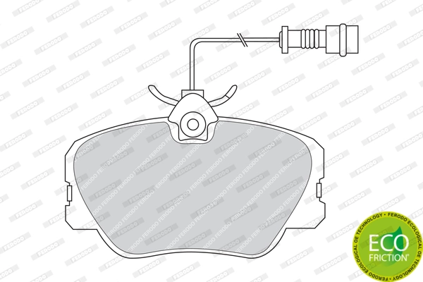 Brake Pad Set, disc brake PREMIER ECO FRICTION FDB415