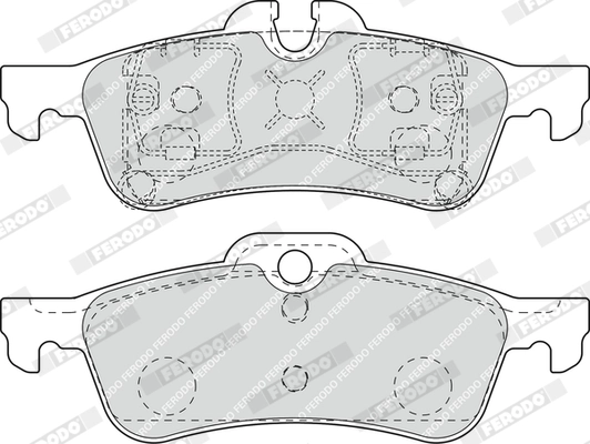 Brake Pad Set, disc brake PREMIER ECO FRICTION FDB1676