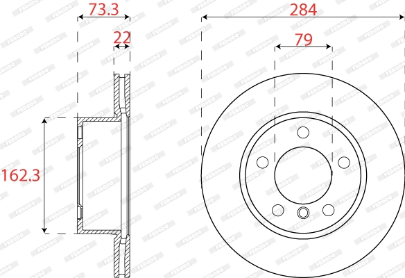 Brake Disc PREMIER DDF2196C