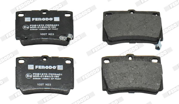 Brake Pad Set, disc brake PREMIER FDB1570