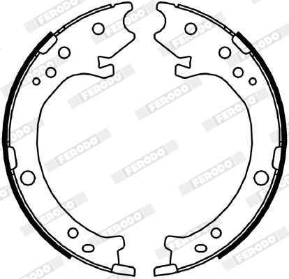 Brake Shoe Set, parking brake PREMIER FSB4043