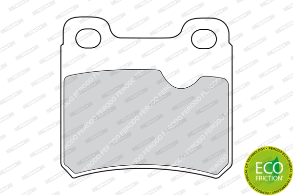 Brake Pad Set, disc brake PREMIER ECO FRICTION FDB586