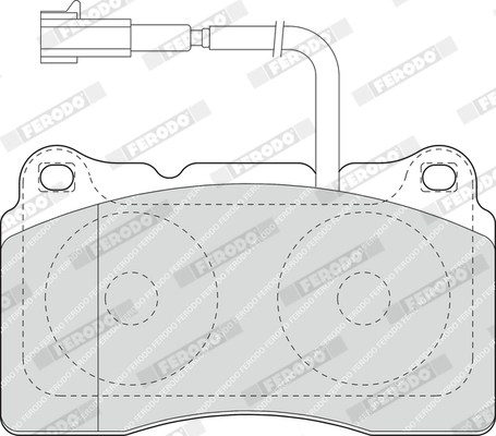 Brake Pad Set, disc brake PREMIER ECO FRICTION FDB1663