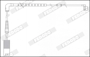 FERODO FWI349 Warning Contact, brake pad wear
