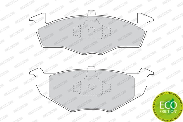 Brake Pad Set, disc brake PREMIER ECO FRICTION FDB1054