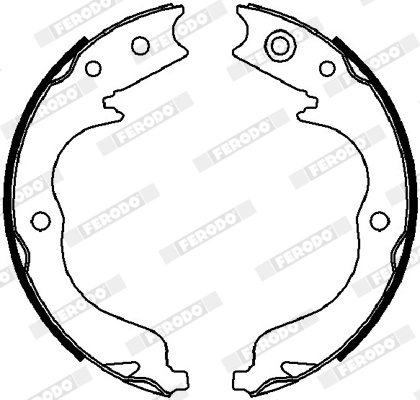 Brake Shoe Set, parking brake PREMIER FSB4028