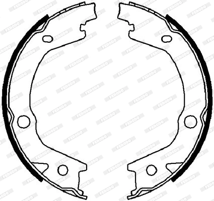 Brake Shoe Set, parking brake PREMIER FSB4021