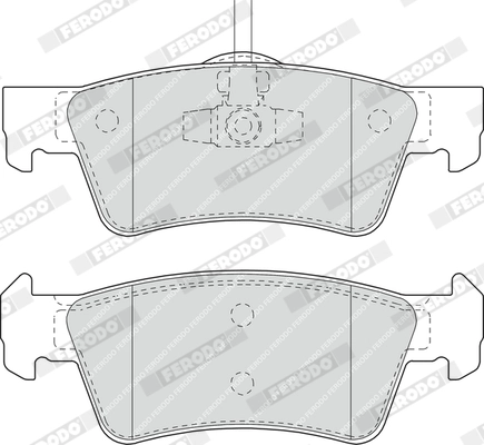 Brake Pad Set, disc brake PREMIER FDB1460
