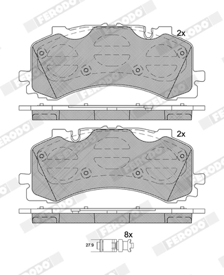 Brake Pad Set, disc brake PREMIER ECO FRICTION FDB5200