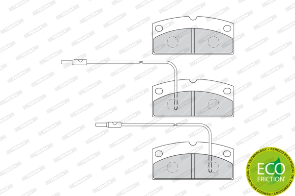 Brake Pad Set, disc brake PREMIER ECO FRICTION FDB4013