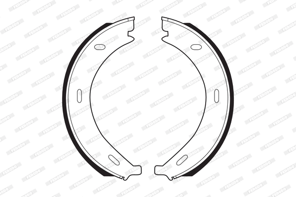 Brake Shoe Set, parking brake PREMIER FSB536