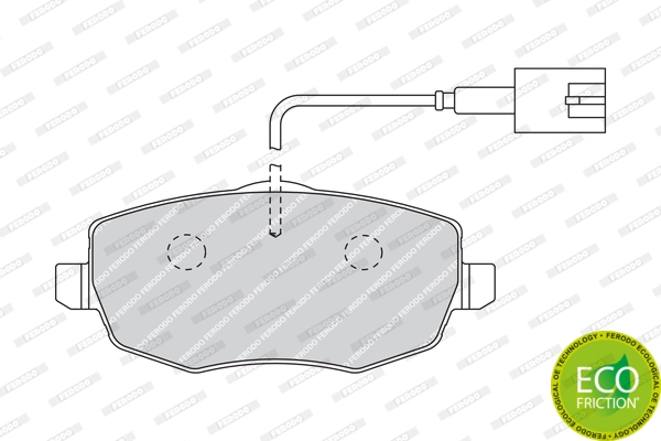 Brake Pad Set, disc brake PREMIER ECO FRICTION FDB1976