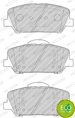 Brake Pad Set, disc brake PREMIER ECO FRICTION FDB4703