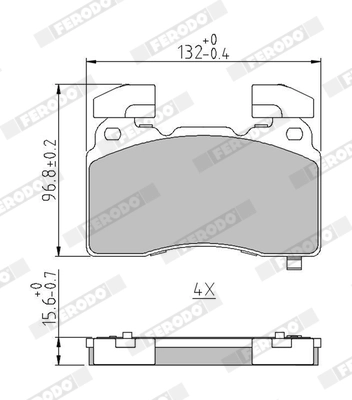 Brake Pad Set, disc brake PREMIER ECO FRICTION FDB5058