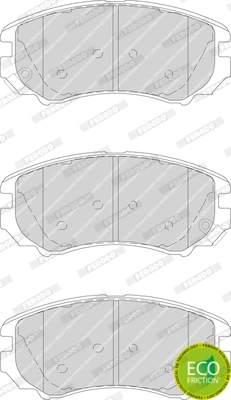 Brake Pad Set, disc brake PREMIER ECO FRICTION FDB1733