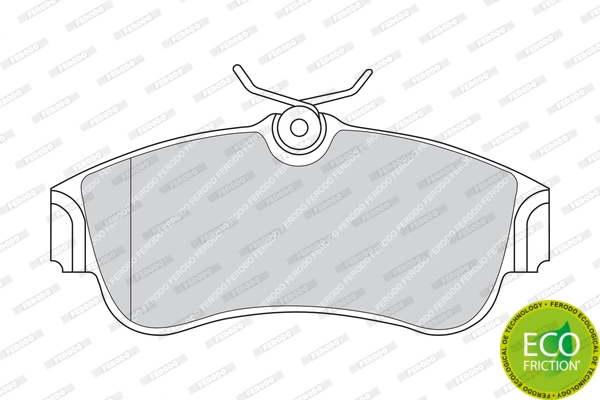 Brake Pad Set, disc brake PREMIER ECO FRICTION FDB604