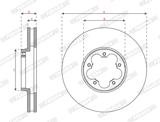 Brake Disc PREMIER DDF3057C