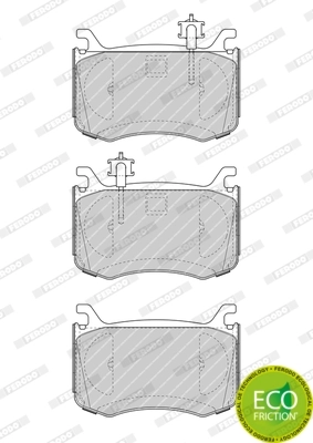 Brake Pad Set, disc brake PREMIER ECO FRICTION FDB4848