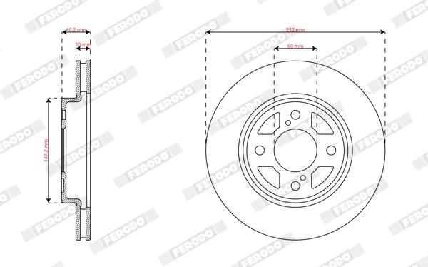 Brake Disc PREMIER DDF2921C