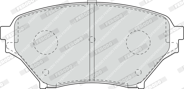 Brake Pad Set, disc brake PREMIER ECO FRICTION FDB1600