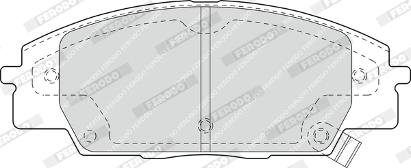 Brake Pad Set, disc brake PREMIER ECO FRICTION FDB1444