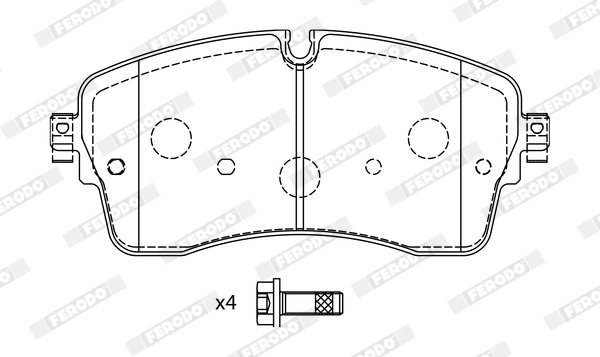 Brake Pad Set, disc brake PREMIER ECO FRICTION FDB5221