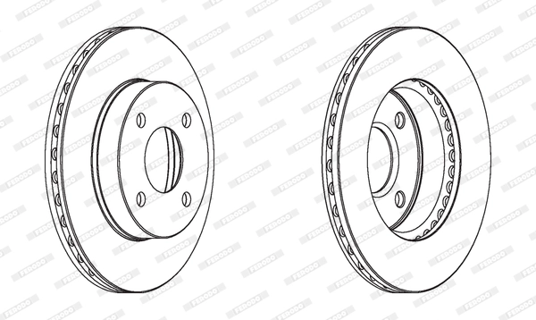 FERODO DDF1884 Brake Disc