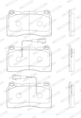 Brake Pad Set, disc brake PREMIER ECO FRICTION FDB1794