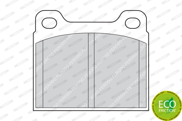 Brake Pad Set, disc brake PREMIER ECO FRICTION FDB704