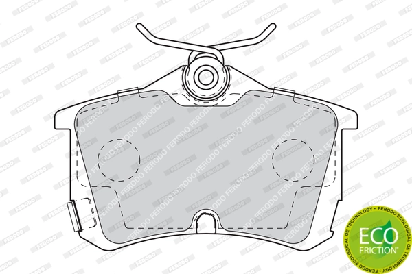 Brake Pad Set, disc brake PREMIER ECO FRICTION FDB1506
