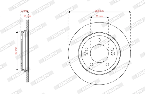 Brake Disc PREMIER DDF3037C