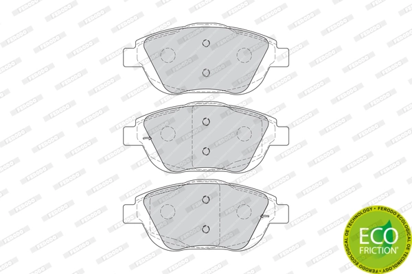 Brake Pad Set, disc brake PREMIER ECO FRICTION FDB4288