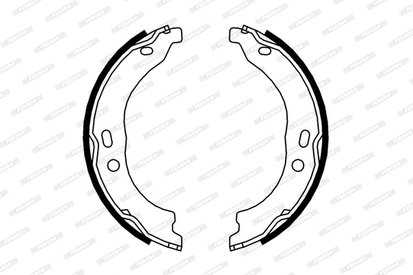 Brake Shoe Set, parking brake PREMIER FSB696