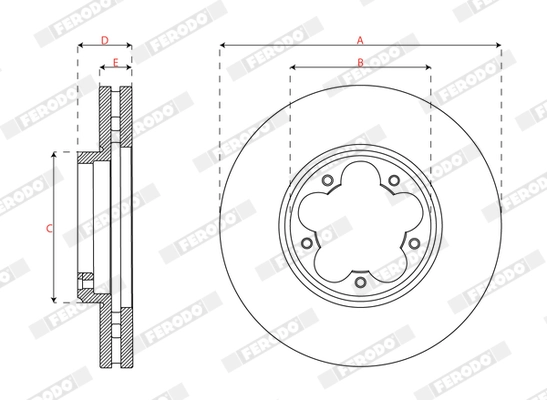 Brake Disc PREMIER DDF3059C