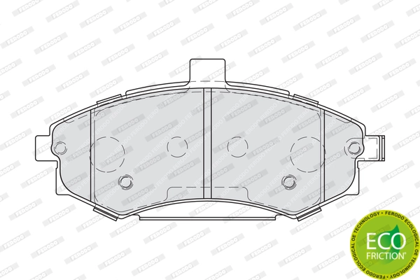 Brake Pad Set, disc brake PREMIER ECO FRICTION FDB1840