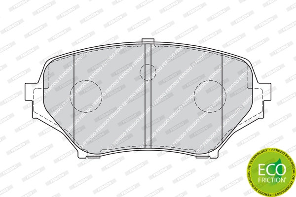 Brake Pad Set, disc brake PREMIER ECO FRICTION FDB1893