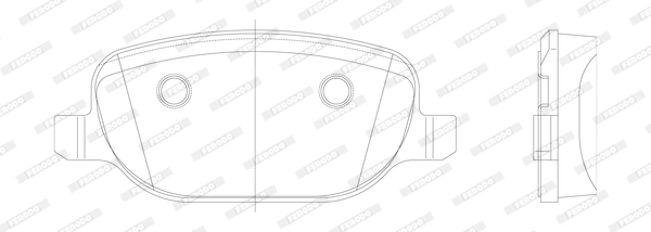 Brake Pad Set, disc brake PREMIER ECO FRICTION FDB1796