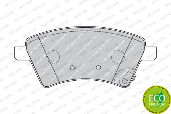 Brake Pad Set, disc brake PREMIER ECO FRICTION FDB1875