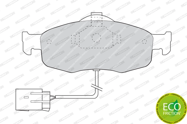 FERODO FDB766 Brake Pad Set, disc brake