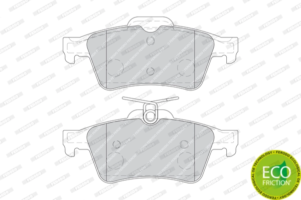 Brake Pad Set, disc brake PREMIER ECO FRICTION FDB1766