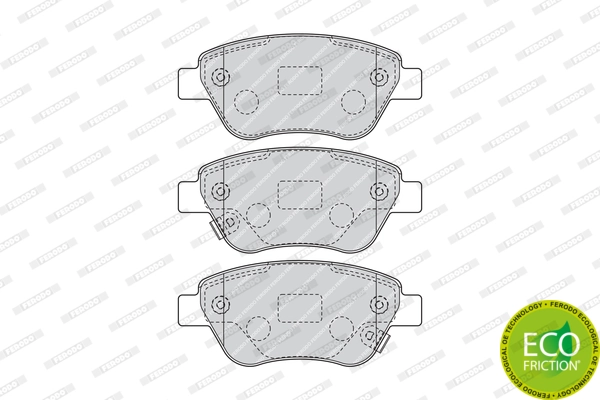 Brake Pad Set, disc brake PREMIER ECO FRICTION FDB4486