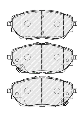 Brake Pad Set, disc brake PREMIER ECO FRICTION FDB5146