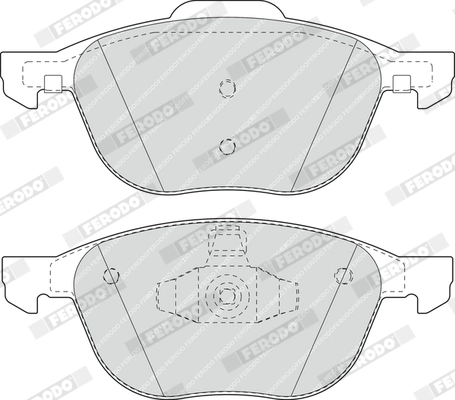 Brake Pad Set, disc brake PREMIER ECO FRICTION FDB1594