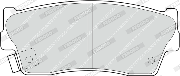 Brake Pad Set, disc brake PREMIER ECO FRICTION FDB712