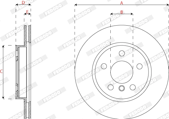 Brake Disc PREMIER DDF2769C