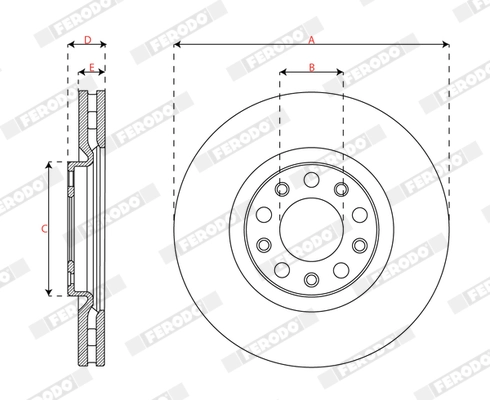 Brake Disc PREMIER DDF2882C