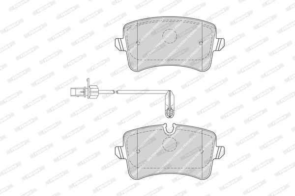 Brake Pad Set, disc brake PREMIER FDB4410