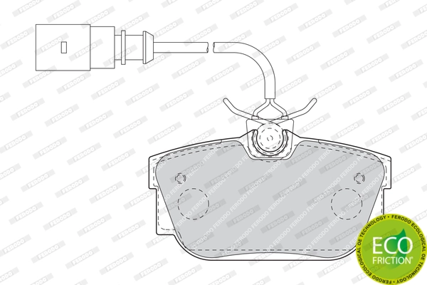 Brake Pad Set, disc brake PREMIER ECO FRICTION FDB1482